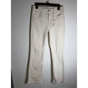 Indigo Six Womens Ecru Clean Tonal Bootcut Jeans High Rise Size 6